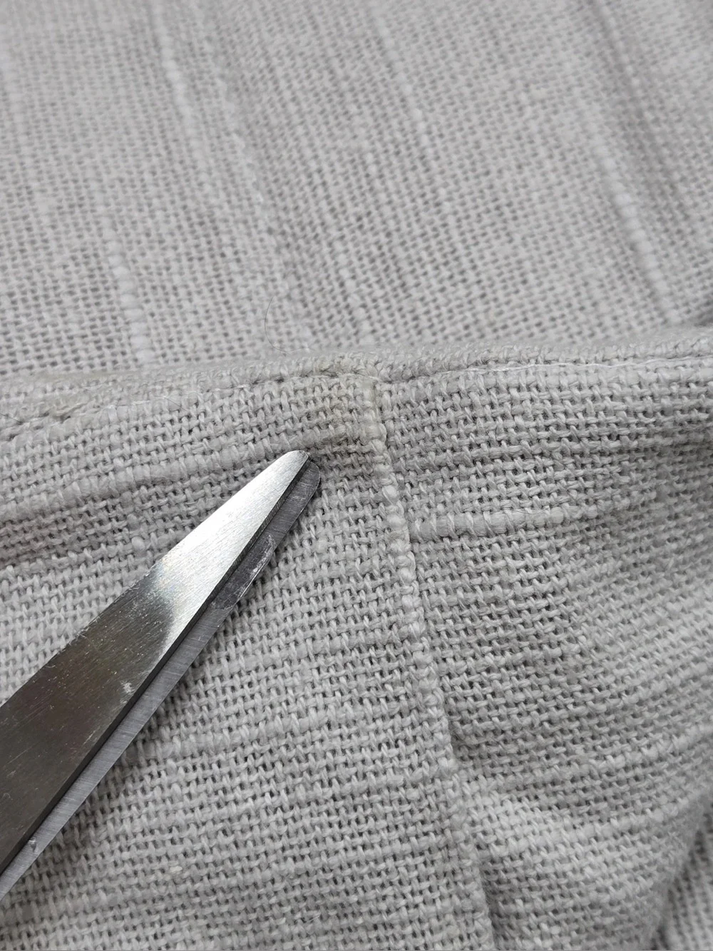 QUINCE Set Of 2 48x84 Cotton Slub Blackout Curtains Cloud 0842